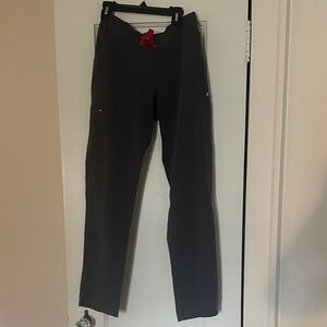 FIGS Charcoal skinny/straight leg scrub pants